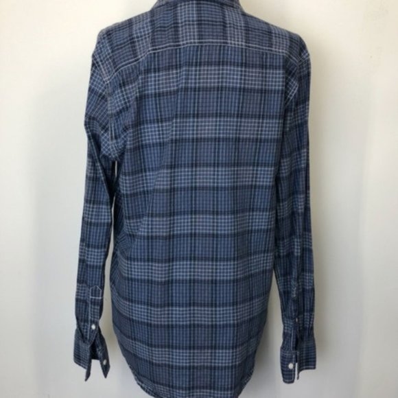 American Rag Plaid Long Sleeve Button Up Sz Med - Picture 5 of 7